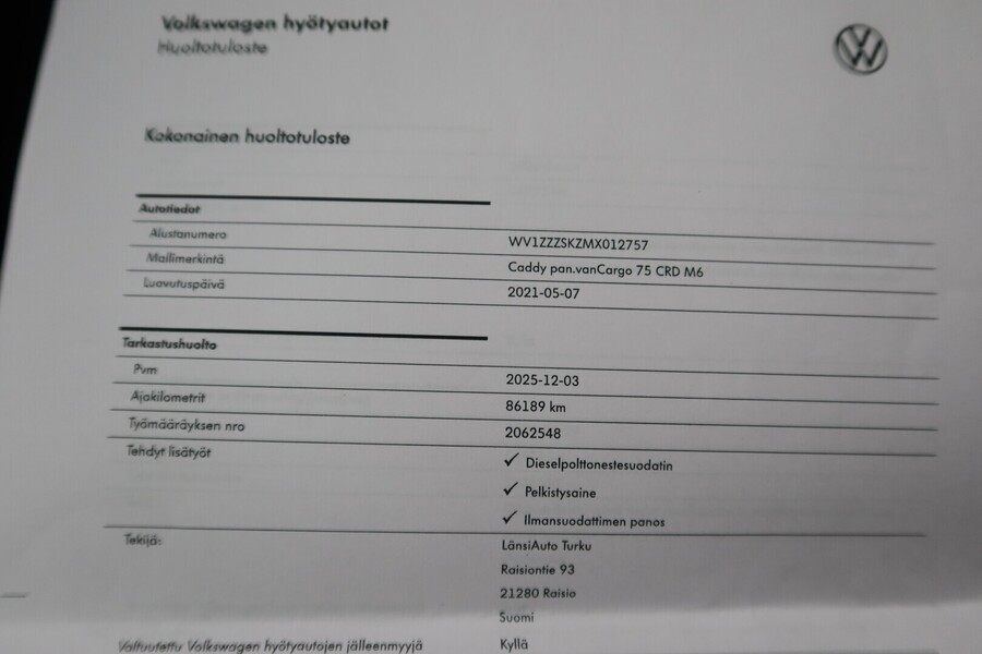 Volkswagen Caddy vaihtoauto