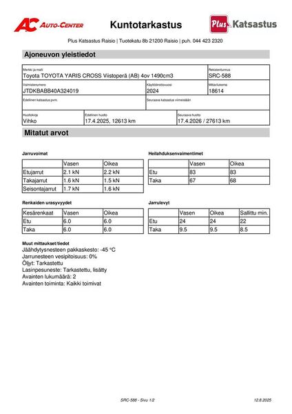 Toyota Yaris Cross vaihtoauto