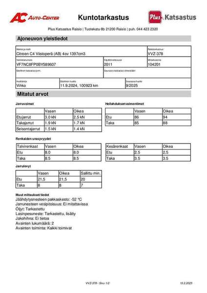 Citroën C4 vaihtoauto