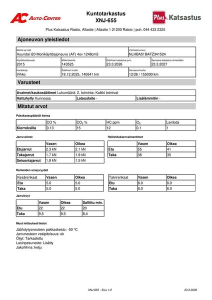 Hyundai i20 vaihtoauto