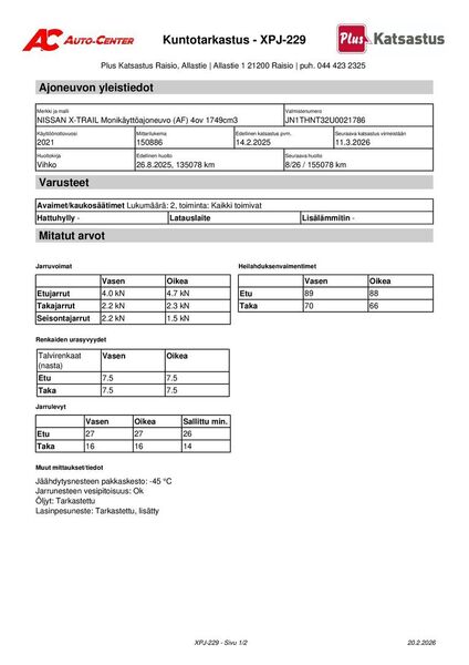 Nissan X-Trail vaihtoauto