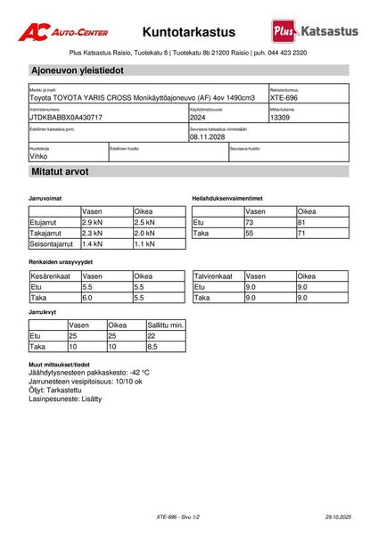 Toyota Yaris Cross vaihtoauto