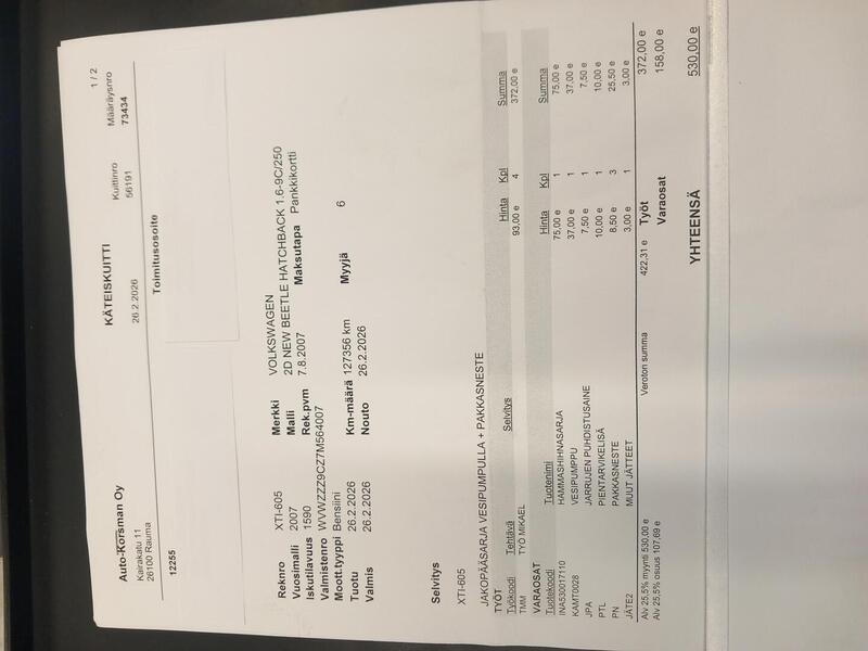 Volkswagen New Beetle vaihtoauto