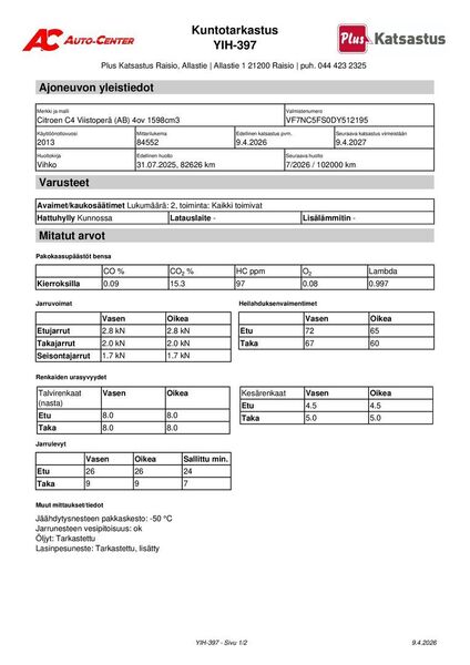 Citroën C4 vaihtoauto