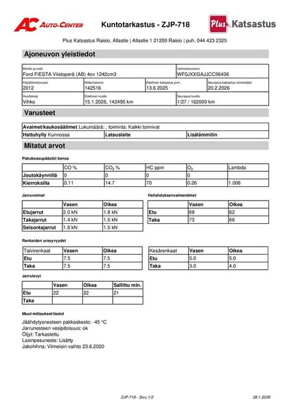 Ford Fiesta vaihtoauto