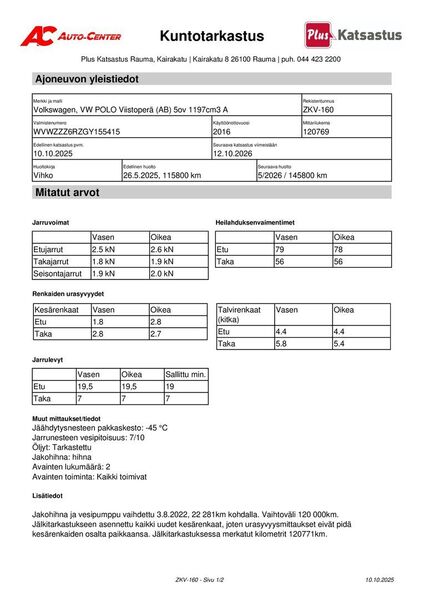 Volkswagen Polo vaihtoauto