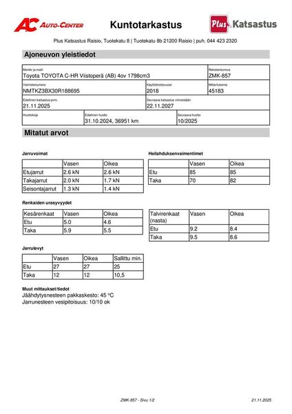 Toyota C-HR vaihtoauto