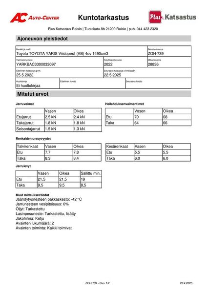 Toyota Yaris vaihtoauto