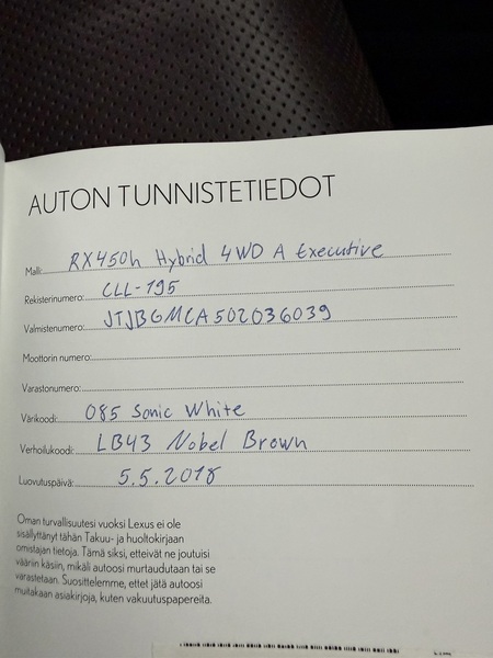 Lexus RX vaihtoauto