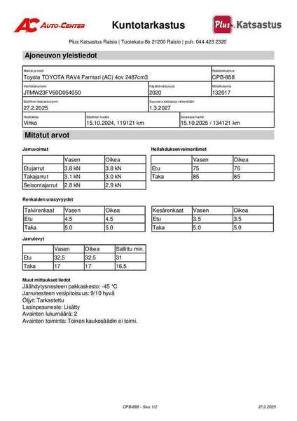 Toyota RAV4 vaihtoauto