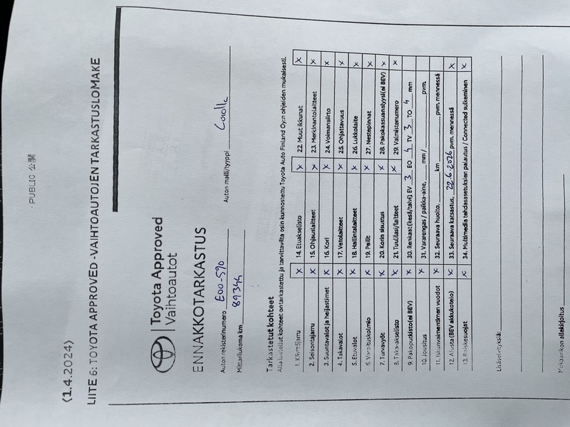 Toyota Corolla vaihtoauto