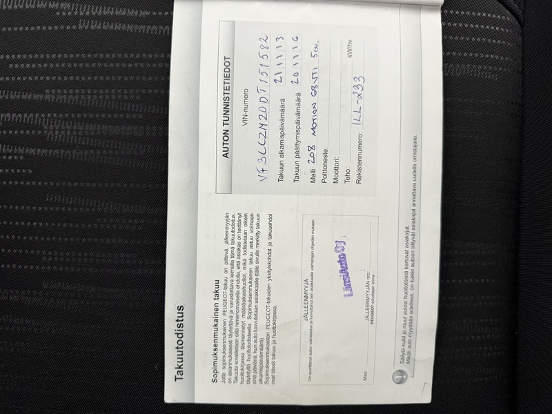 Peugeot 208 vaihtoauto