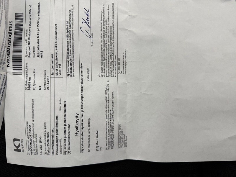 Peugeot 208 vaihtoauto