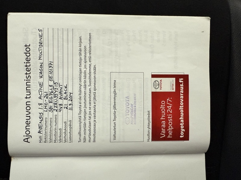 Toyota Avensis vaihtoauto