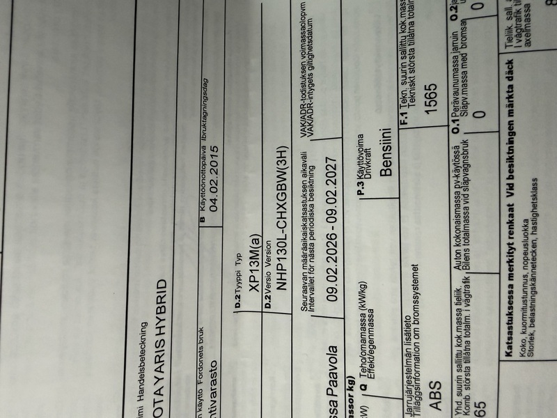 Toyota Yaris vaihtoauto