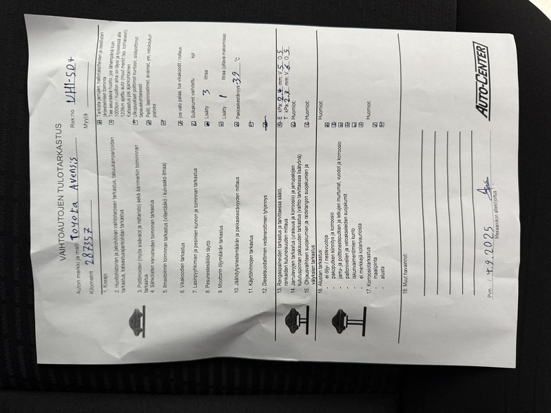 Toyota Avensis vaihtoauto