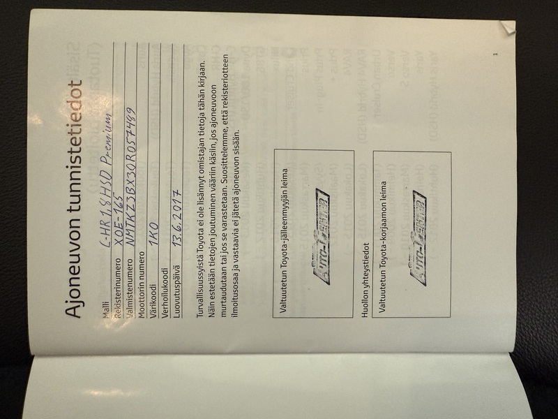 Toyota C-HR vaihtoauto