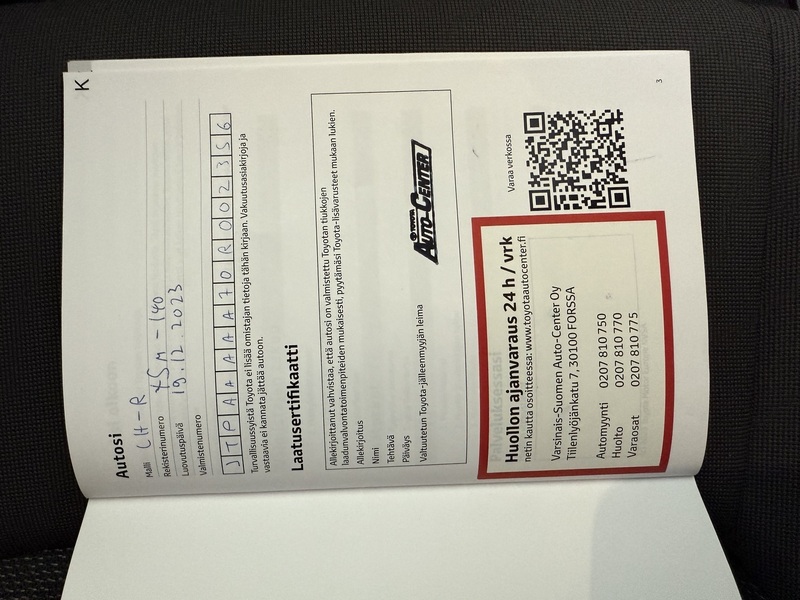 Toyota C-HR vaihtoauto