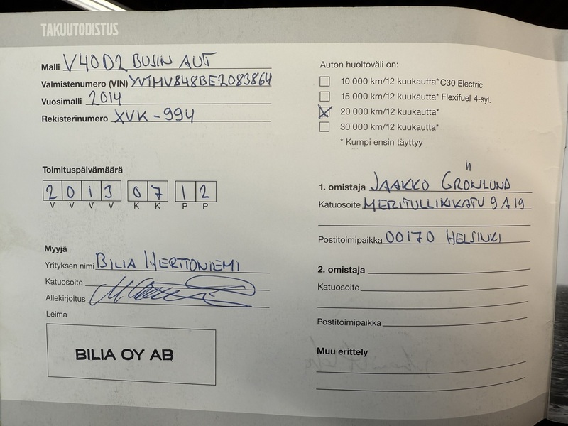 Volvo V40 vaihtoauto