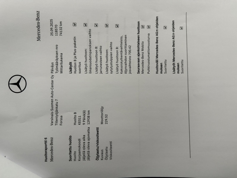 Mercedes-Benz A vaihtoauto