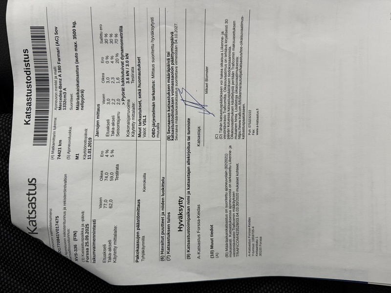 Mercedes-Benz A vaihtoauto