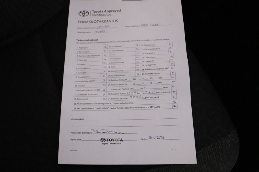 Toyota Yaris Cross vaihtoauto