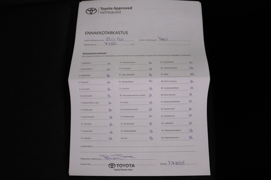 Toyota Yaris vaihtoauto