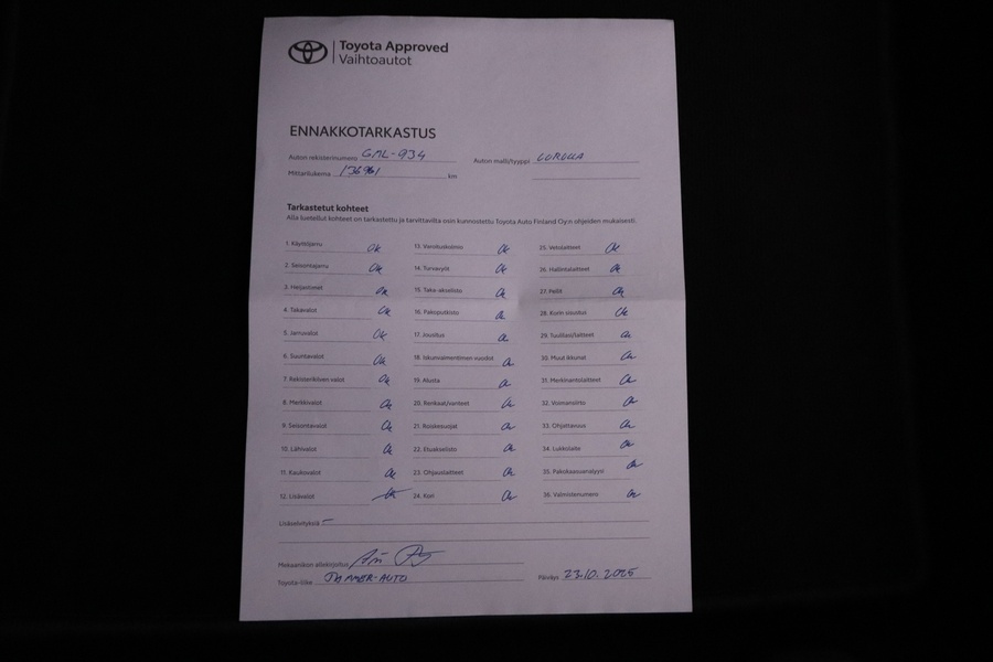 Toyota Corolla vaihtoauto