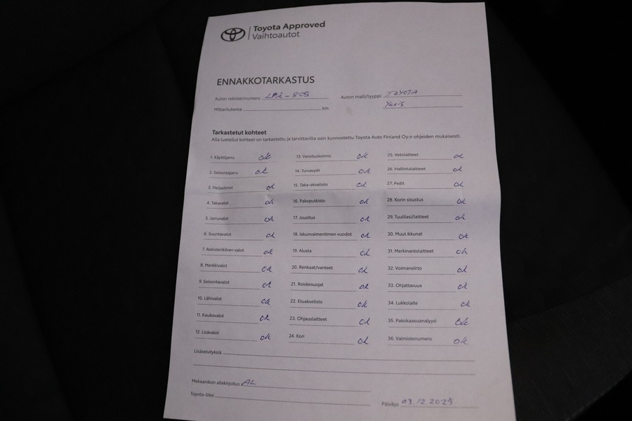 Toyota Yaris vaihtoauto