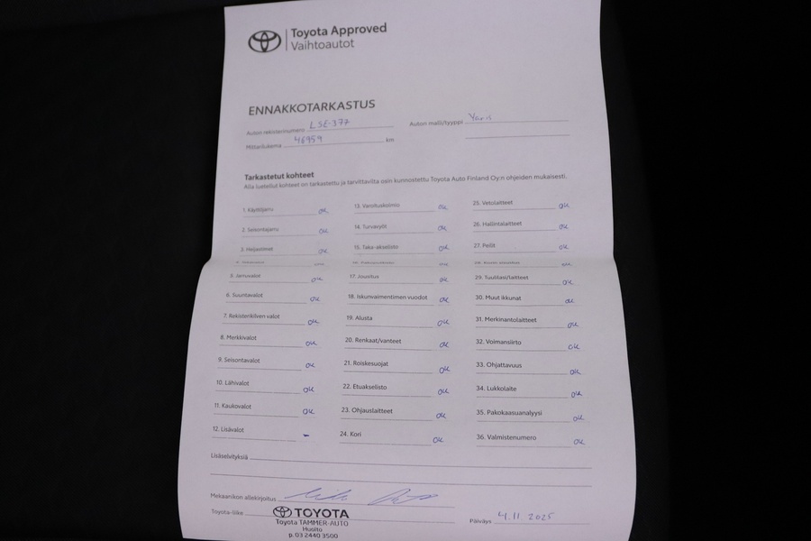 Toyota Yaris vaihtoauto