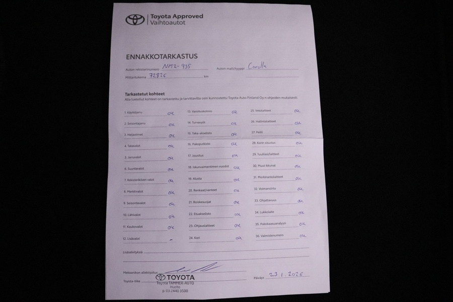 Toyota Corolla vaihtoauto