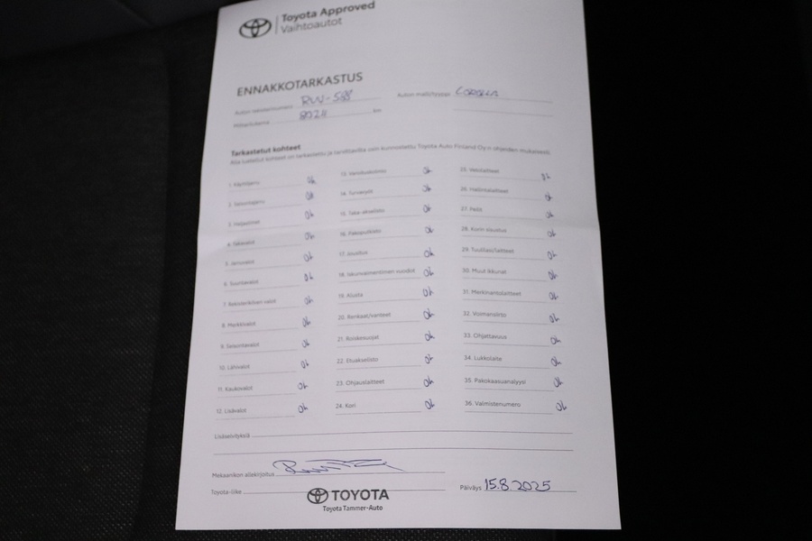 Toyota Corolla vaihtoauto