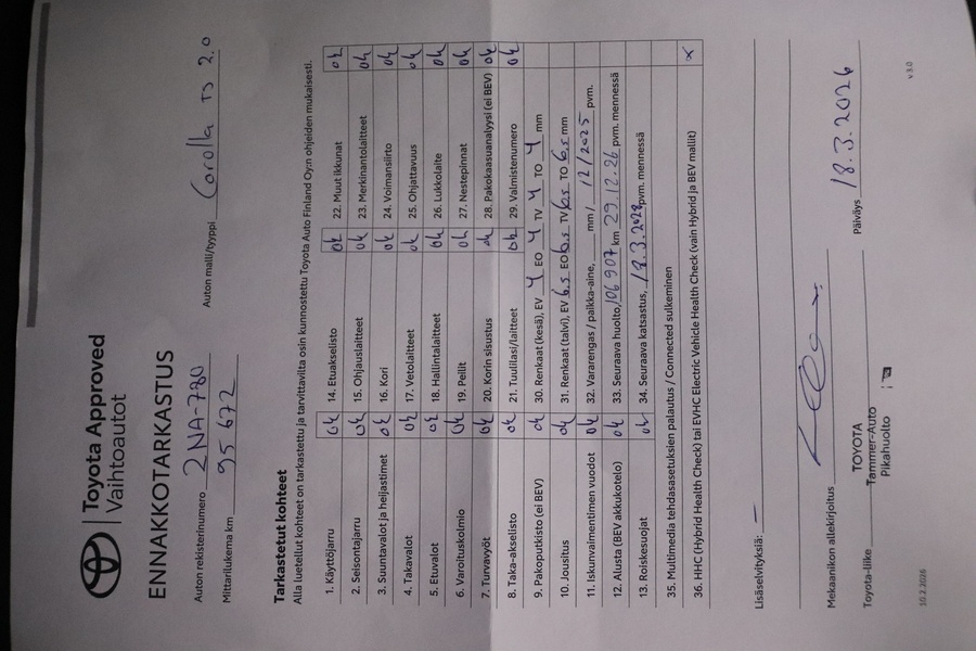 Toyota Corolla vaihtoauto