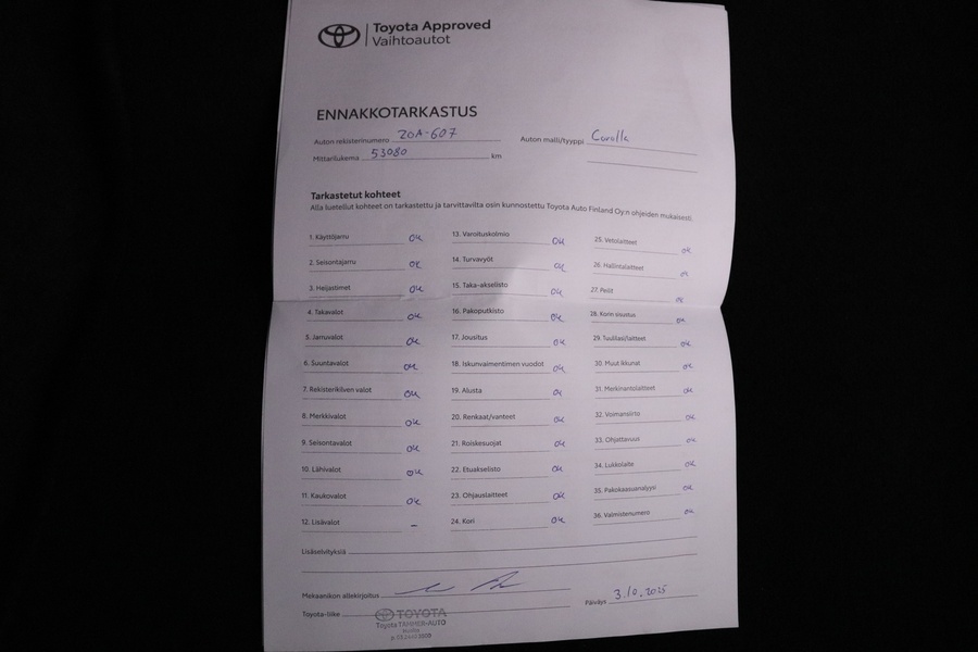 Toyota Corolla vaihtoauto