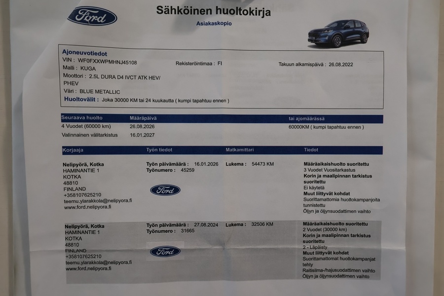 Ford Kuga vaihtoauto