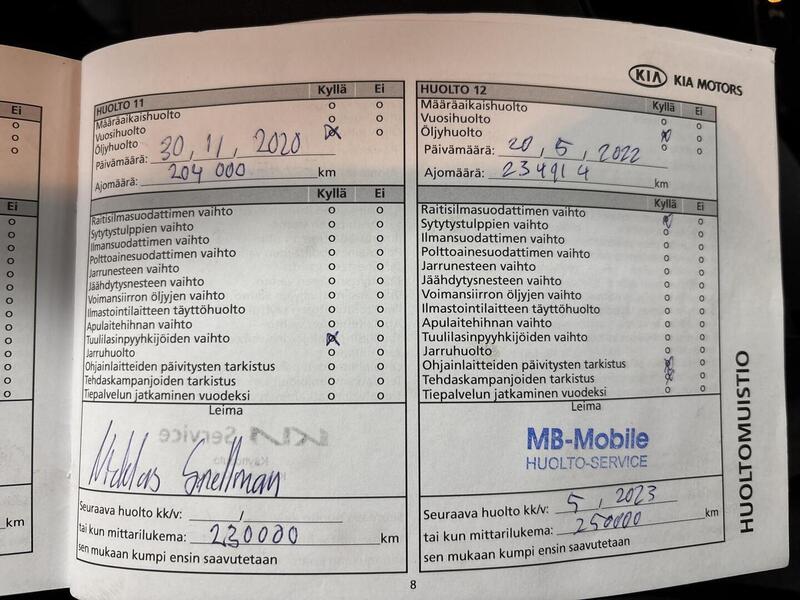 Kia Carens vaihtoauto