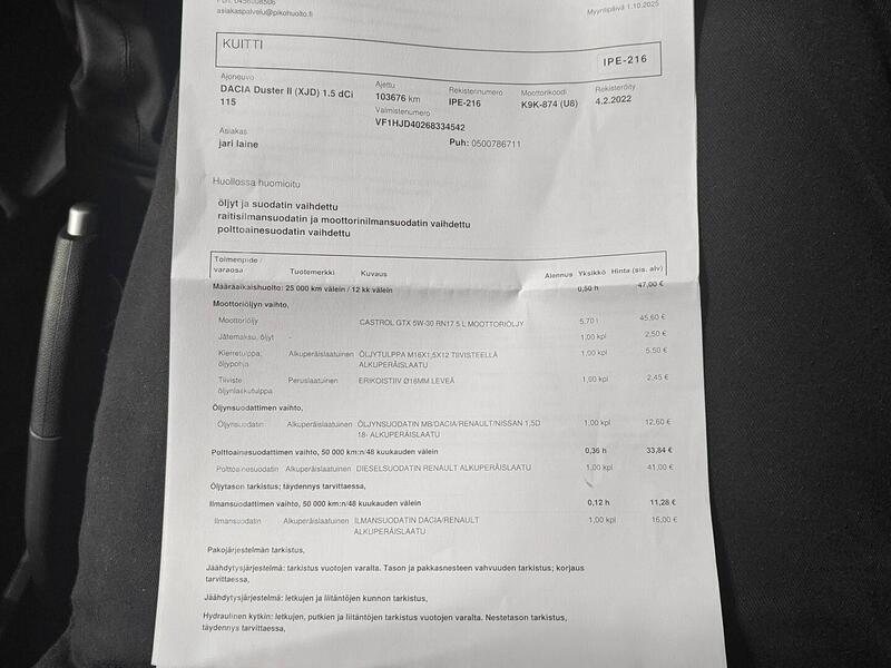 Dacia Duster vaihtoauto