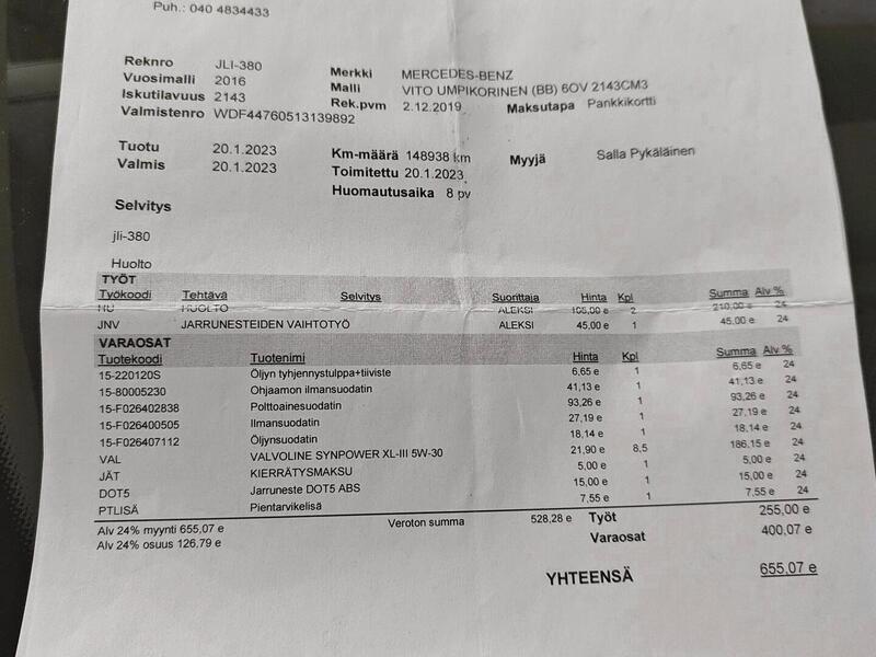 Mercedes-Benz Vito vaihtoauto