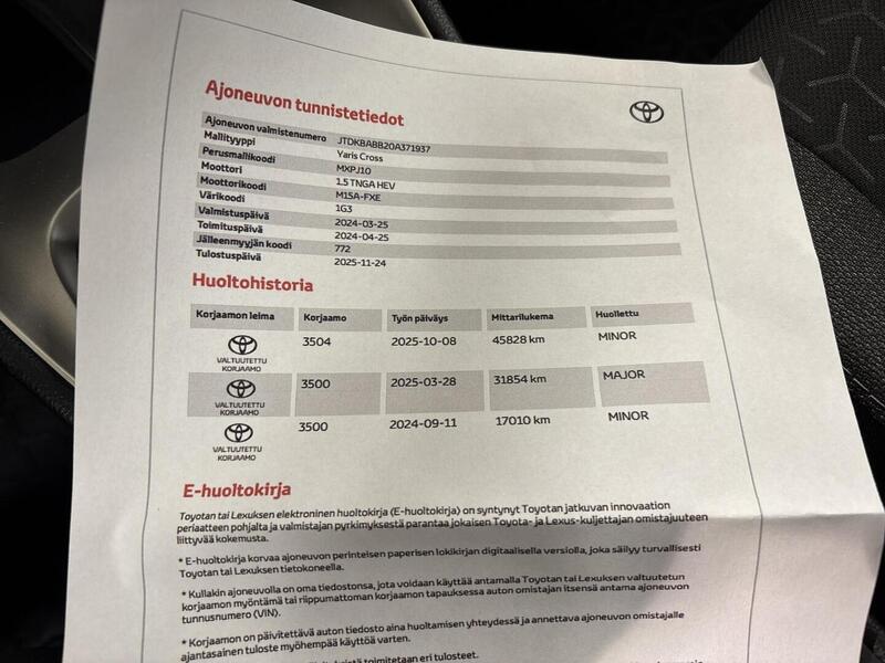 Toyota Yaris Cross vaihtoauto