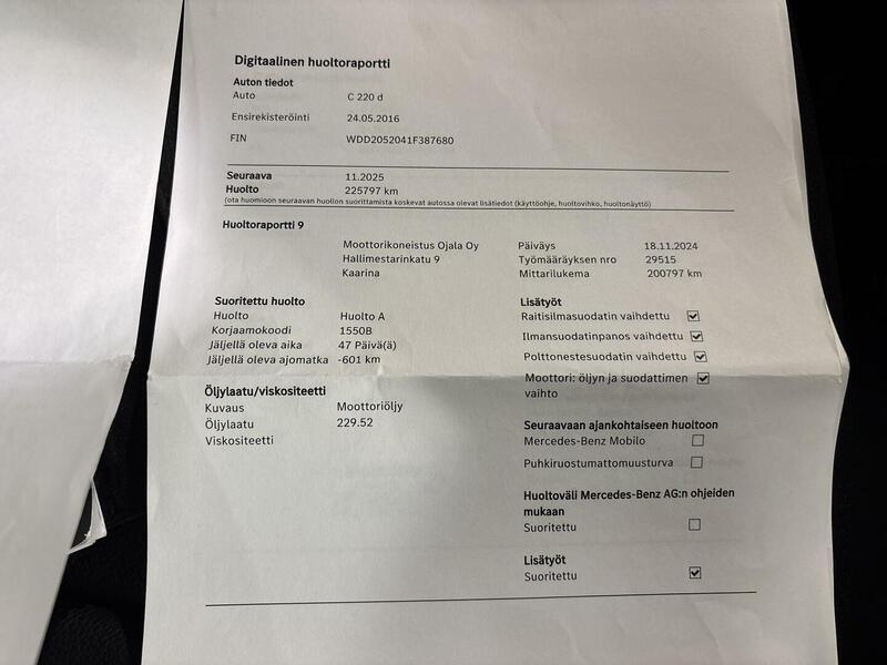 Mercedes-Benz C vaihtoauto