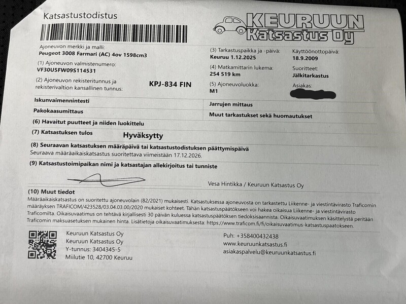 Peugeot 3008 vaihtoauto