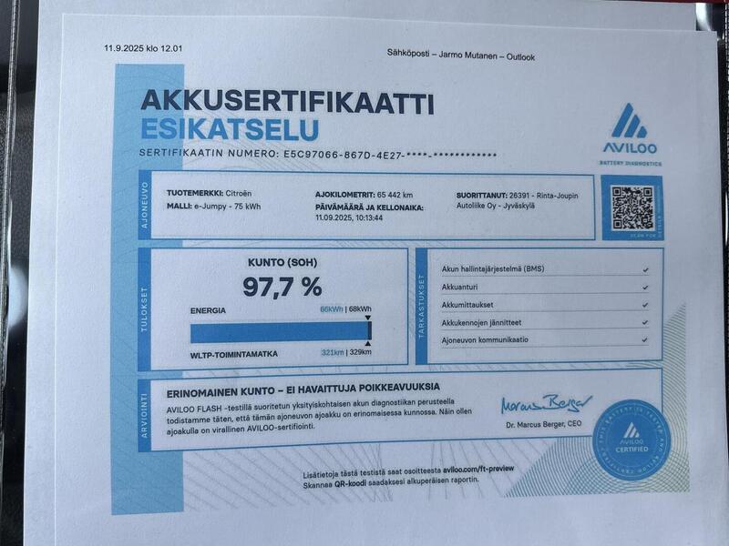 Citroën ë-Jumpy vaihtoauto