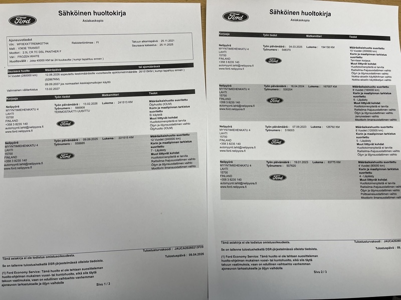 Ford Transit vaihtoauto