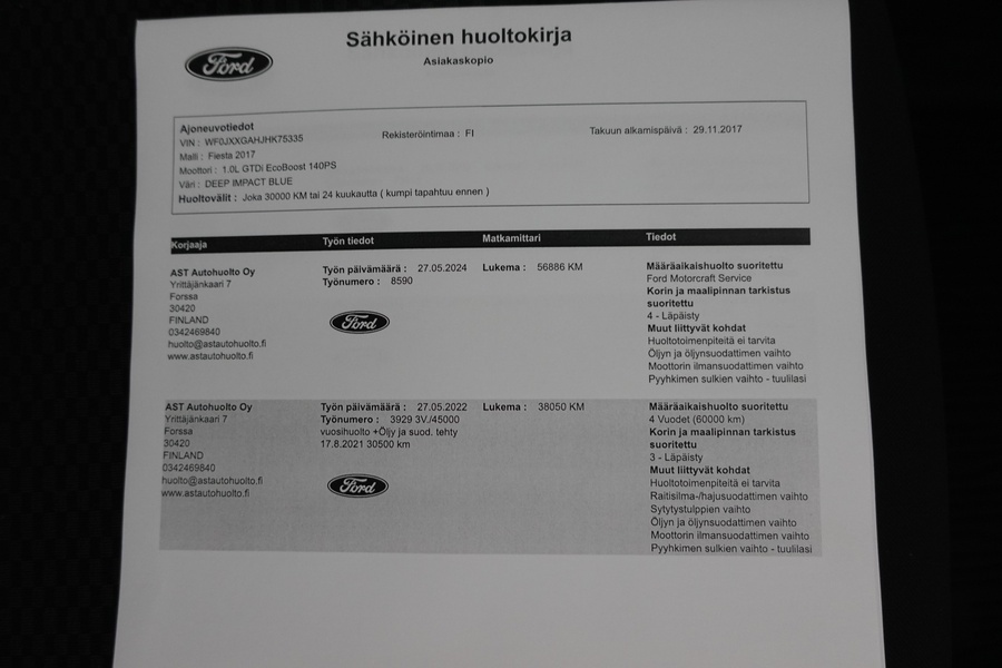 Ford Fiesta vaihtoauto