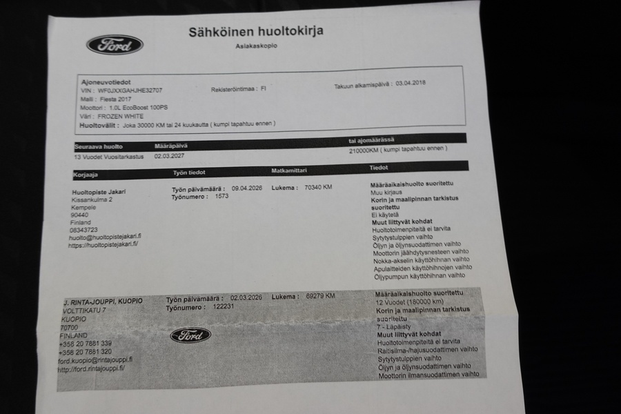 Ford Fiesta vaihtoauto