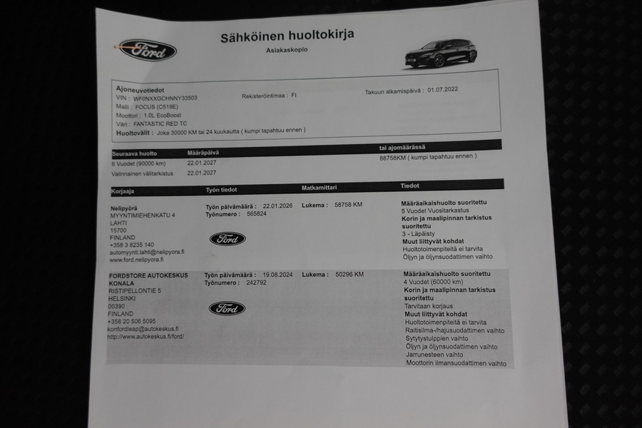 Ford Focus vaihtoauto