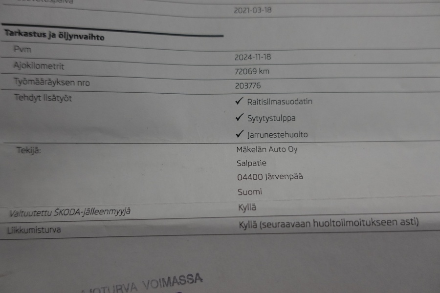 Skoda Octavia vaihtoauto