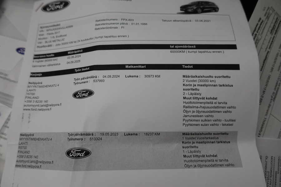 Ford Fiesta vaihtoauto