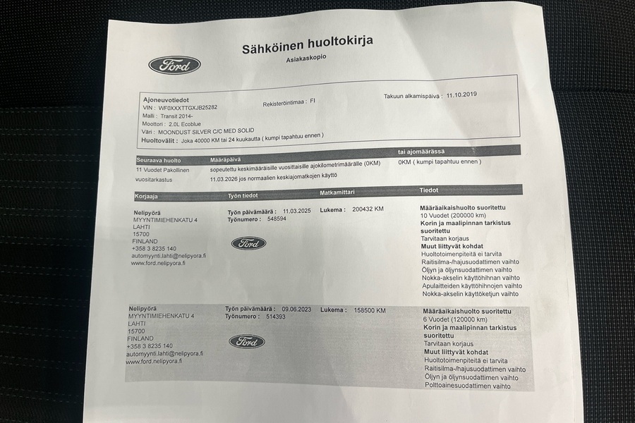 Ford Transit vaihtoauto