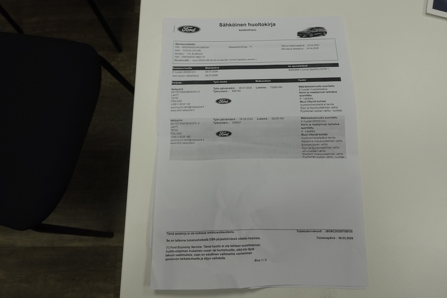 Ford Focus vaihtoauto